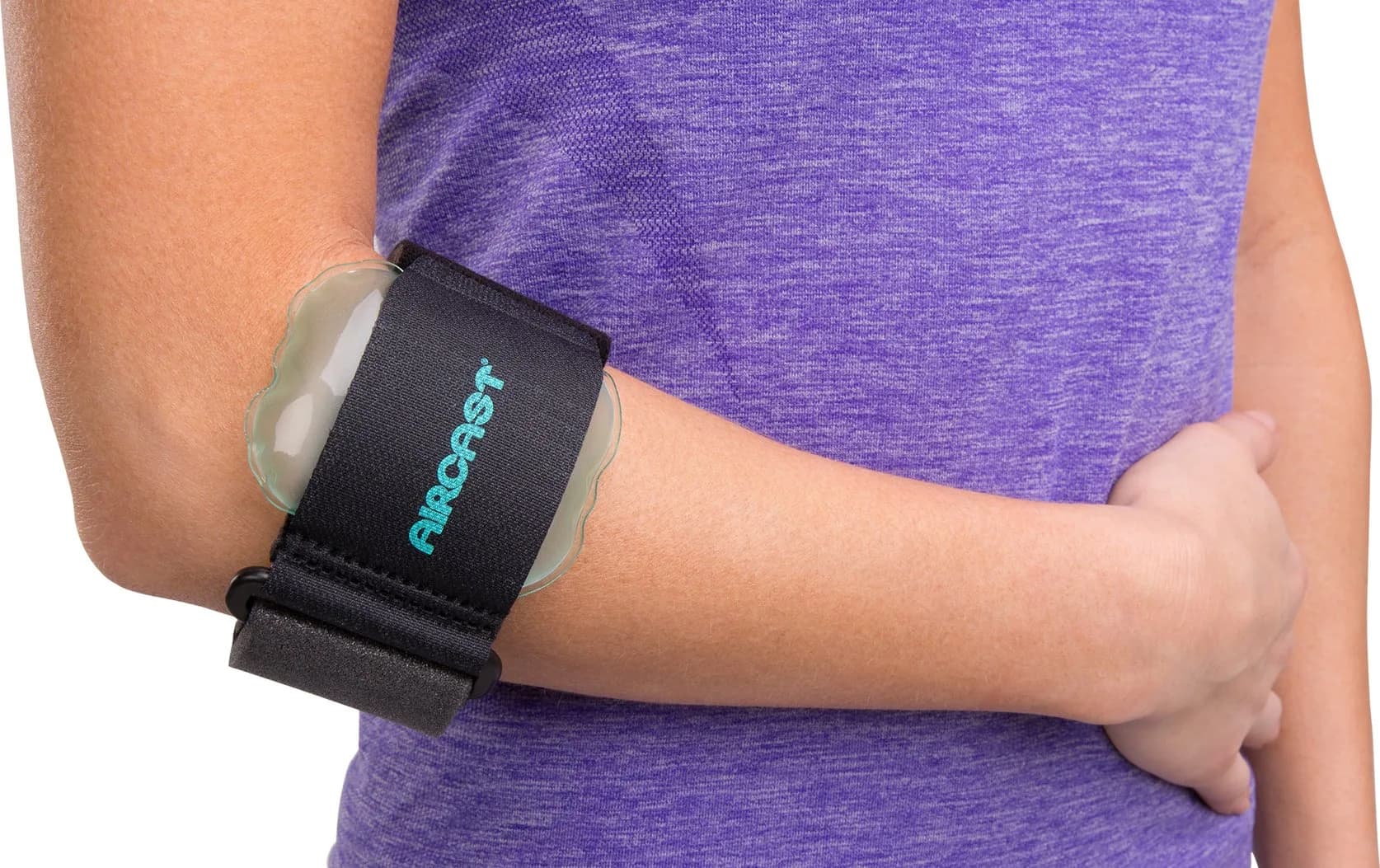 Aircast Pneumatic Armband Black One Size | Tennis & Golfer's Elbow Support Strap — One Size