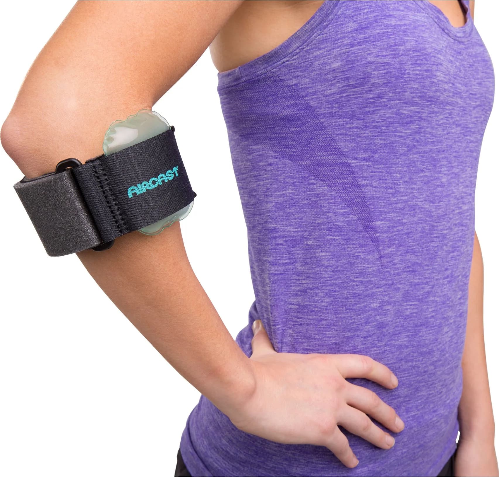 Aircast Pneumatic Armband Black One Size | Tennis & Golfer's Elbow Support Strap - view 4