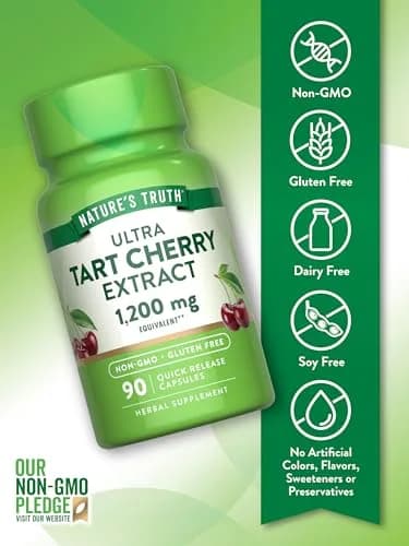 Nature's Truth Tart Cherry Extract Capsules | 90 Count | Herbal Supplement for Sleep & Antioxidants thumbnail 3
