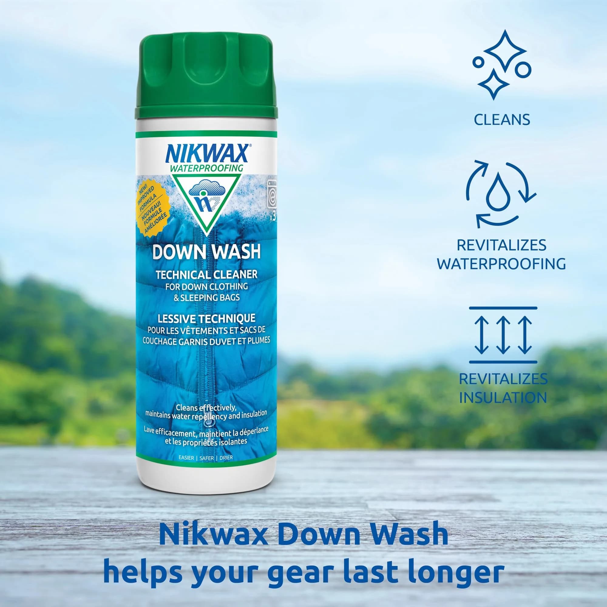 Nikwax Down Wash Detergent 300ml (10 Fl Oz) | Cleans & Restores Down Fill - view 3