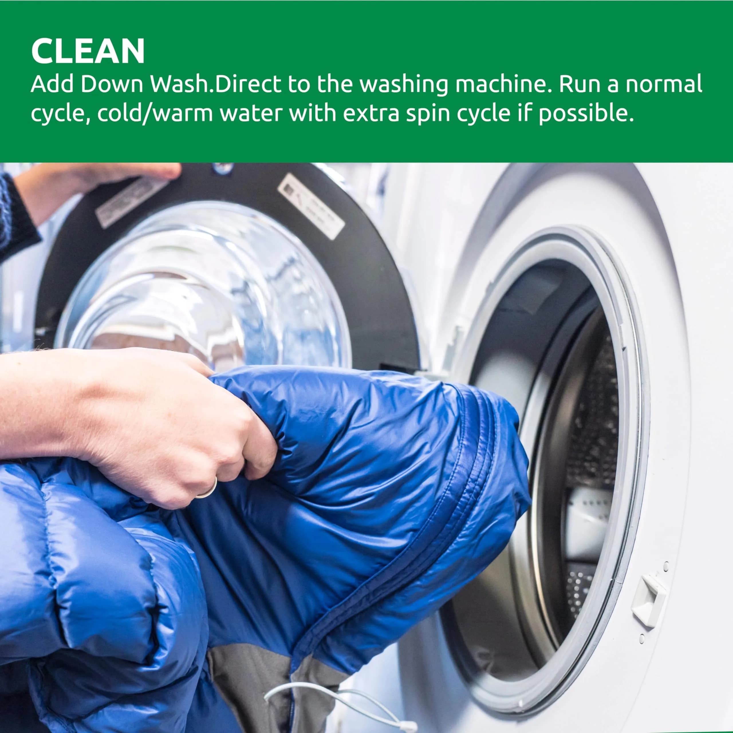 Nikwax Down Wash Detergent 1L (33.8 Fl Oz) | Restores Loft & Water Repellency for Down Gear - view 4