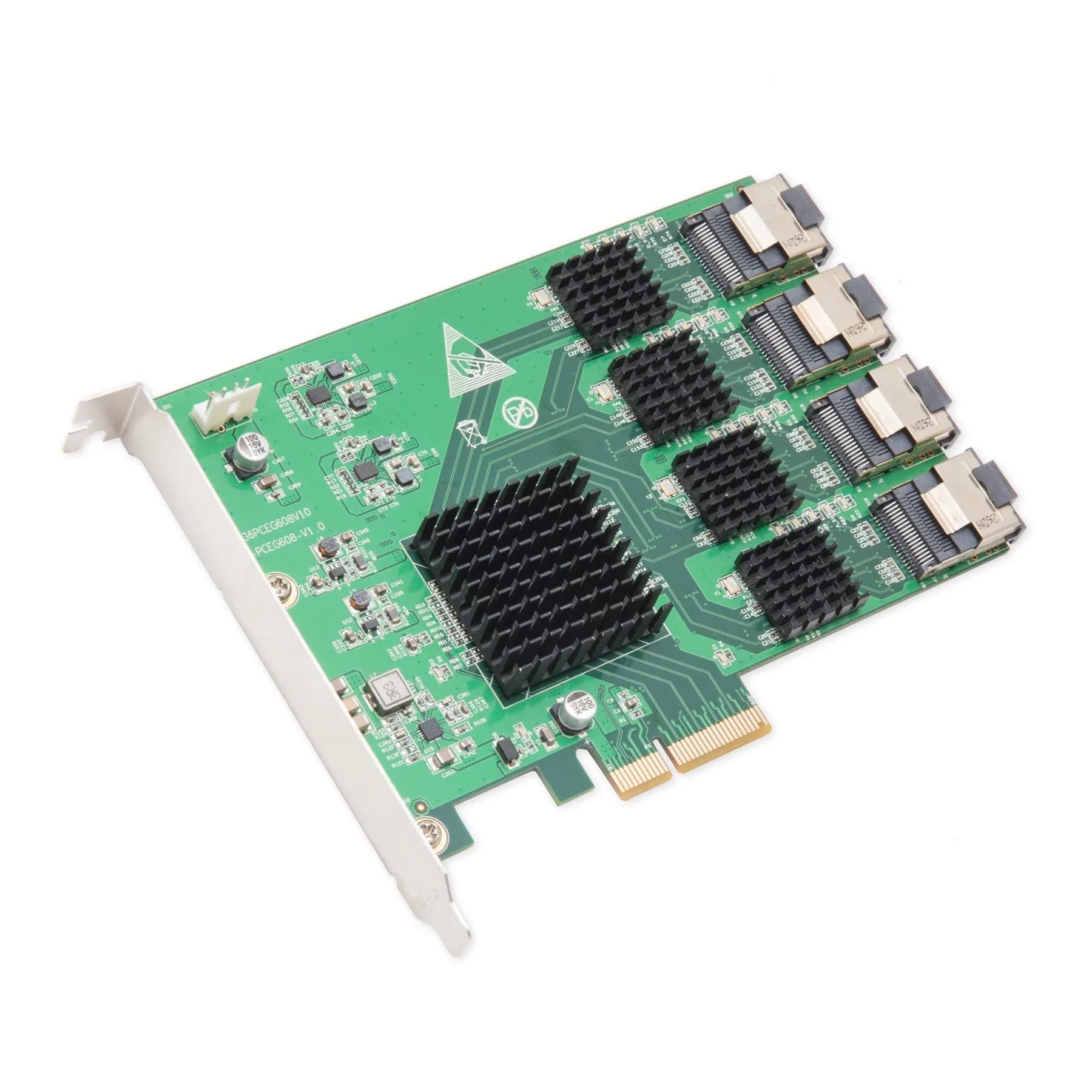 IO CREST 16 Port SAS PCIe 2.0 X4 Controller Card | 0.43 kg (0.95 lb) — 16 Port