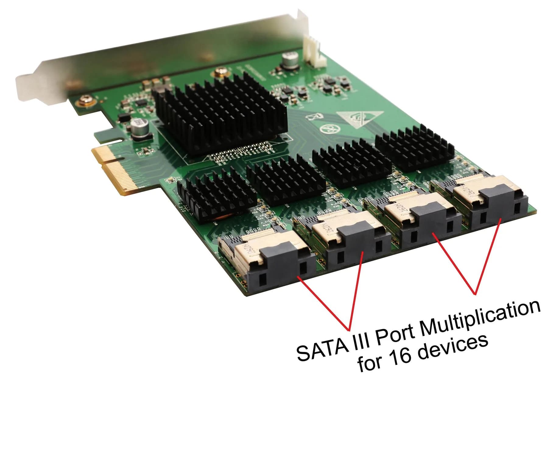IO CREST 16 Port SAS PCIe 2.0 X4 Controller Card | 0.43 kg (0.95 lb) - view 5