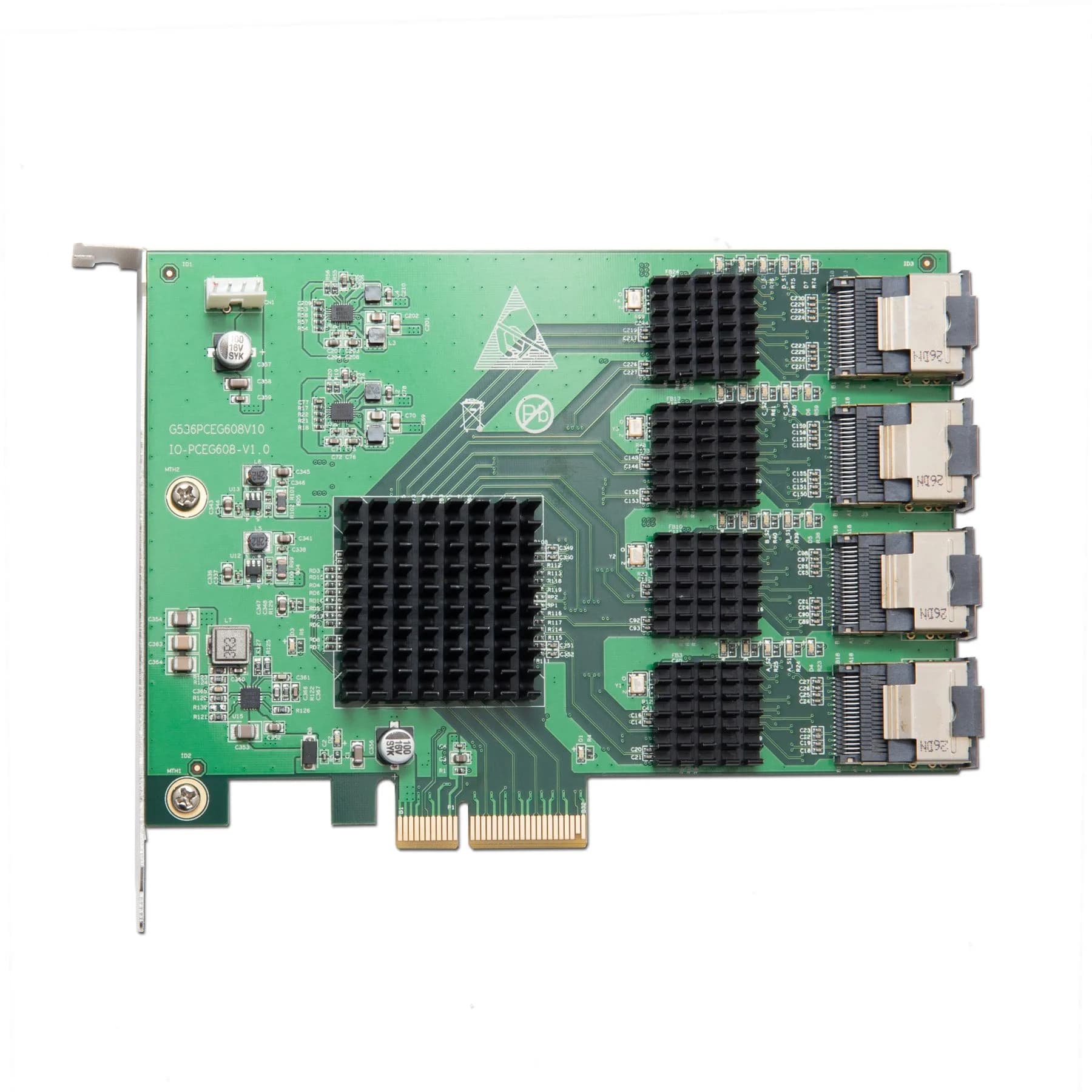 IO CREST 16 Port SAS PCIe 2.0 X4 Controller Card | 0.43 kg (0.95 lb) - view 2