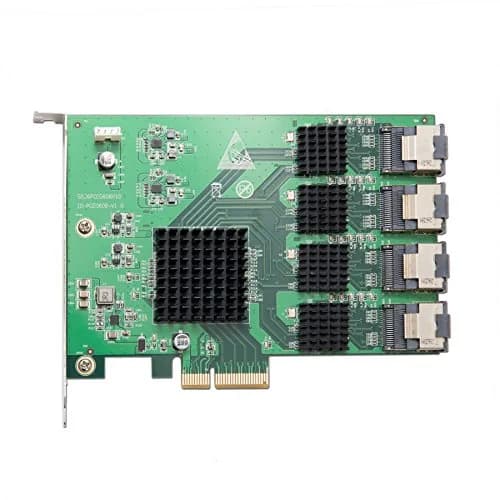 IO CREST 16 Port SAS PCIe 2.0 X4 Controller Card | 0.43 kg (0.95 lb) thumbnail 2