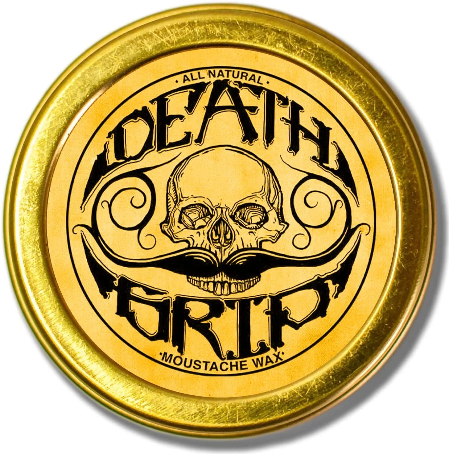 THE VINTAGE GROOMING CO. Mustache Wax Death Grip Extra Strong Hold 28.35 g (1 oz) | Holds 8+ Hours in Hot Weather