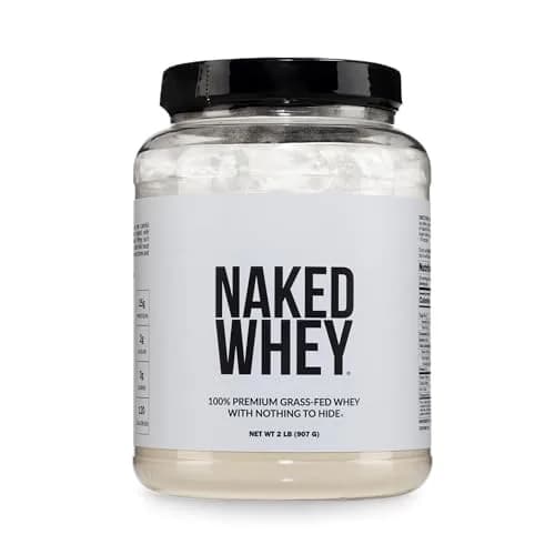 NAKED Strawberry Whey Protein Powder 2.27kg (5 lb) | All Natural Grass Fed Whey Protein Aid Muscle Growth & Recovery - main product image