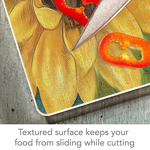 Highland Graphics Sunshiny Day Bold Yellow Sunflowers Glass Cutting Board 10 Inch | Eco-Friendly Kitchen Accessory thumbnail 4