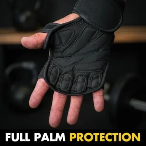 Fit Active Sports Gym Workout Gloves for Men Women Weight Lifting, Small | Ambidextrous Neoprene with Built-In Wrist Wraps thumbnail 4