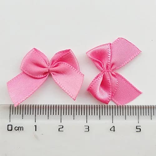 Chenkou Craft Mini Satin Ribbon Bows Flowers 25x20mm (60 Count) | DIY Craft Appliques for Sewing & Scrapbooking thumbnail 5