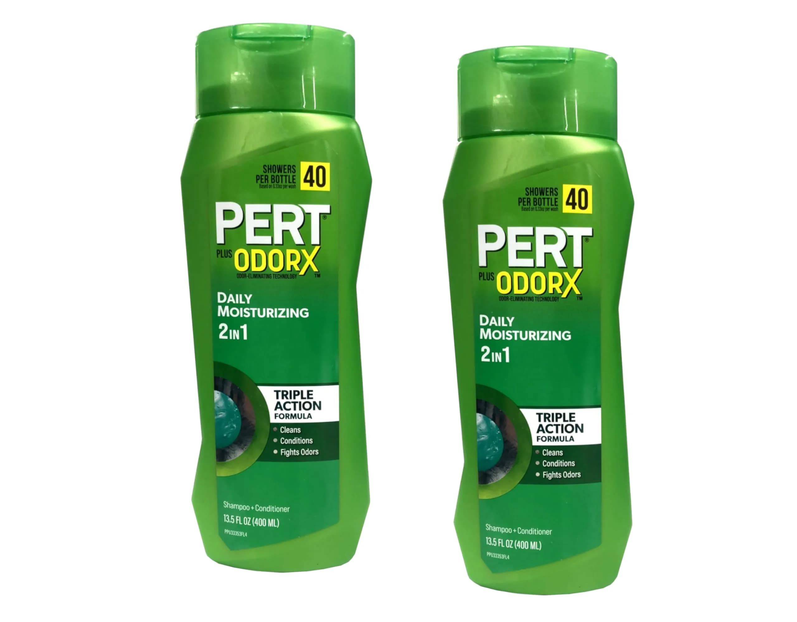 Pert Classic Clean 2-in-1 Shampoo and Conditioner for Men - 27 Fl Oz (Pack of 2) | Daily Hair Care for Normal Hair — 13.5 Fl Oz