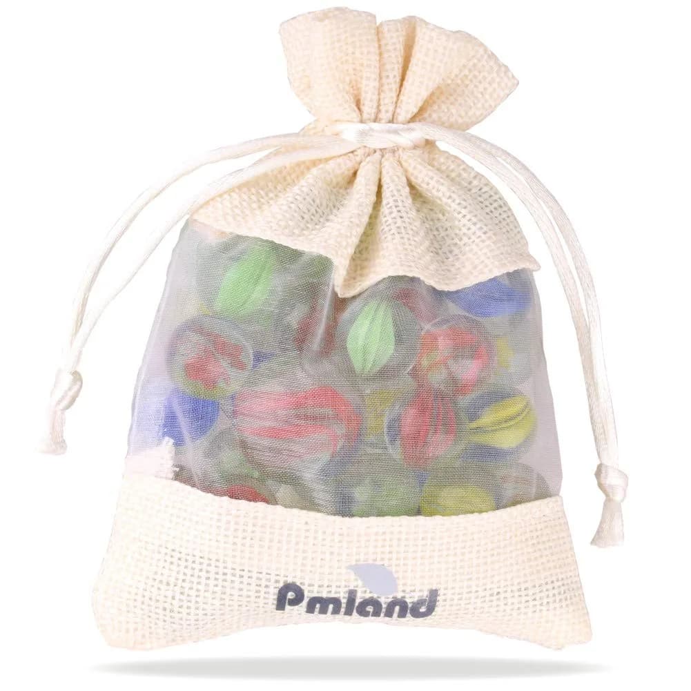 PMLAND 40 Pcs Cats Eyes Glass Marbles Assorted Colors | Durable Glass Marbles for Kids & Family - main product image