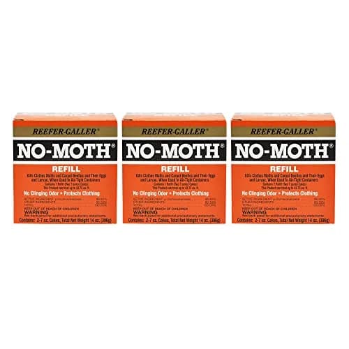 Reefer-Galler NO Moth Closet Hanger Refill Pack of 3 | Odorless, Effective Mothproofing for Air-Tight Closets thumbnail 1