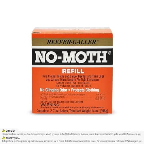 Reefer-Galler NO Moth Closet Hanger Refill Pack of 3 | Odorless, Effective Mothproofing for Air-Tight Closets thumbnail 8