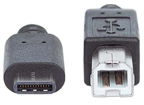 MANHATTAN USB C Device Cable Type-C to USB-B 1m | 480 Mbps Data & 3A Power thumbnail 4