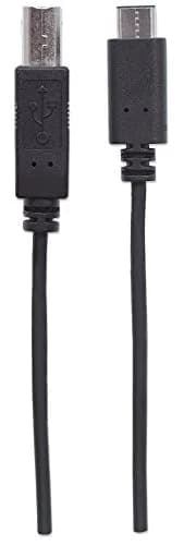 MANHATTAN USB C Device Cable Type-C to USB-B 1m | 480 Mbps Data & 3A Power thumbnail 2