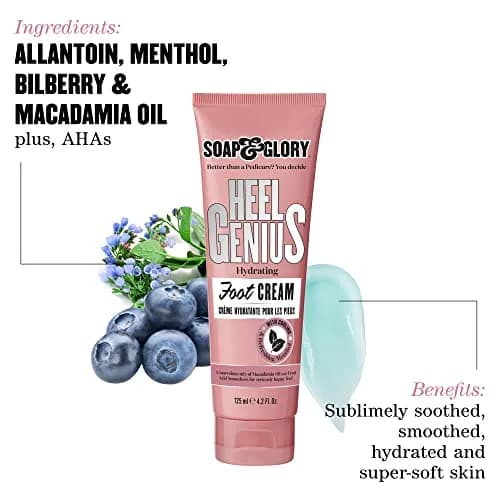 Soap & Glory Heel Genius Foot Cream 125ml (4.2 oz) | Overnight Repair for Dry, Cracked Heels thumbnail 2