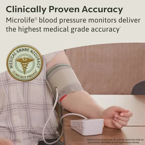 Microlife BPM2 Automatic Digital Upper Arm Blood Pressure Monitor, 22-42 cm Cuff | Clinically Proven Accuracy thumbnail 2