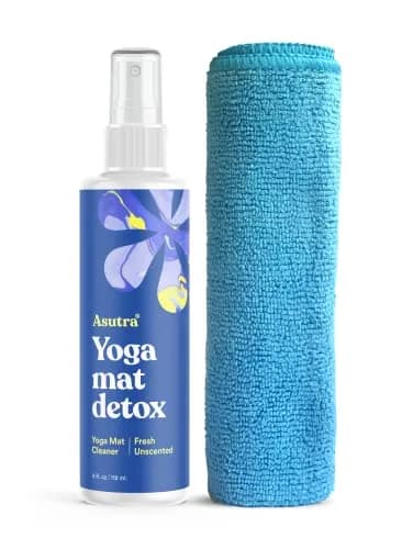 ASUTRA Yoga Mat Cleaner Spray Fresh & Unscented 118ml (4 fl oz) | Water-Based Formula for All Mats & Props thumbnail 1