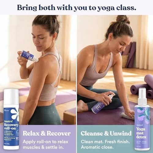 ASUTRA Yoga Mat Cleaner Spray Fresh & Unscented 118ml (4 fl oz) | Water-Based Formula for All Mats & Props thumbnail 6