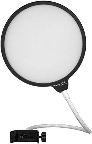 Enabled Microphone Pop Filter 6" with Clamp | Dual Nylon Layers for Clear Recording thumbnail 1