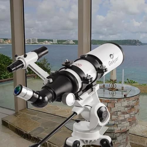 Gskyer Telescope 80mm AZ Space Astronomical Refractor for Kids | 400mm Focal Length, 80mm Aperture, AZ Mount, 3X Barlow, Phone & Remote thumbnail 6