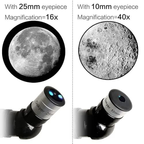 Gskyer Telescope 80mm AZ Space Astronomical Refractor for Kids | 400mm Focal Length, 80mm Aperture, AZ Mount, 3X Barlow, Phone & Remote thumbnail 2