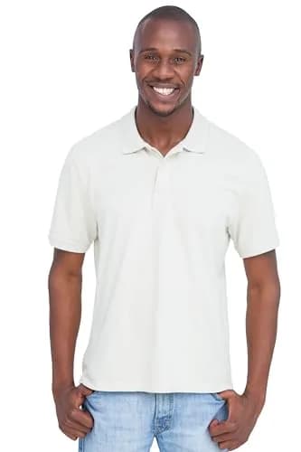 Clothe Co. Men's Big and Tall Polo Shirt | Performance Cotton Blend, Short Sleeve, Jet Black, XLT thumbnail 6