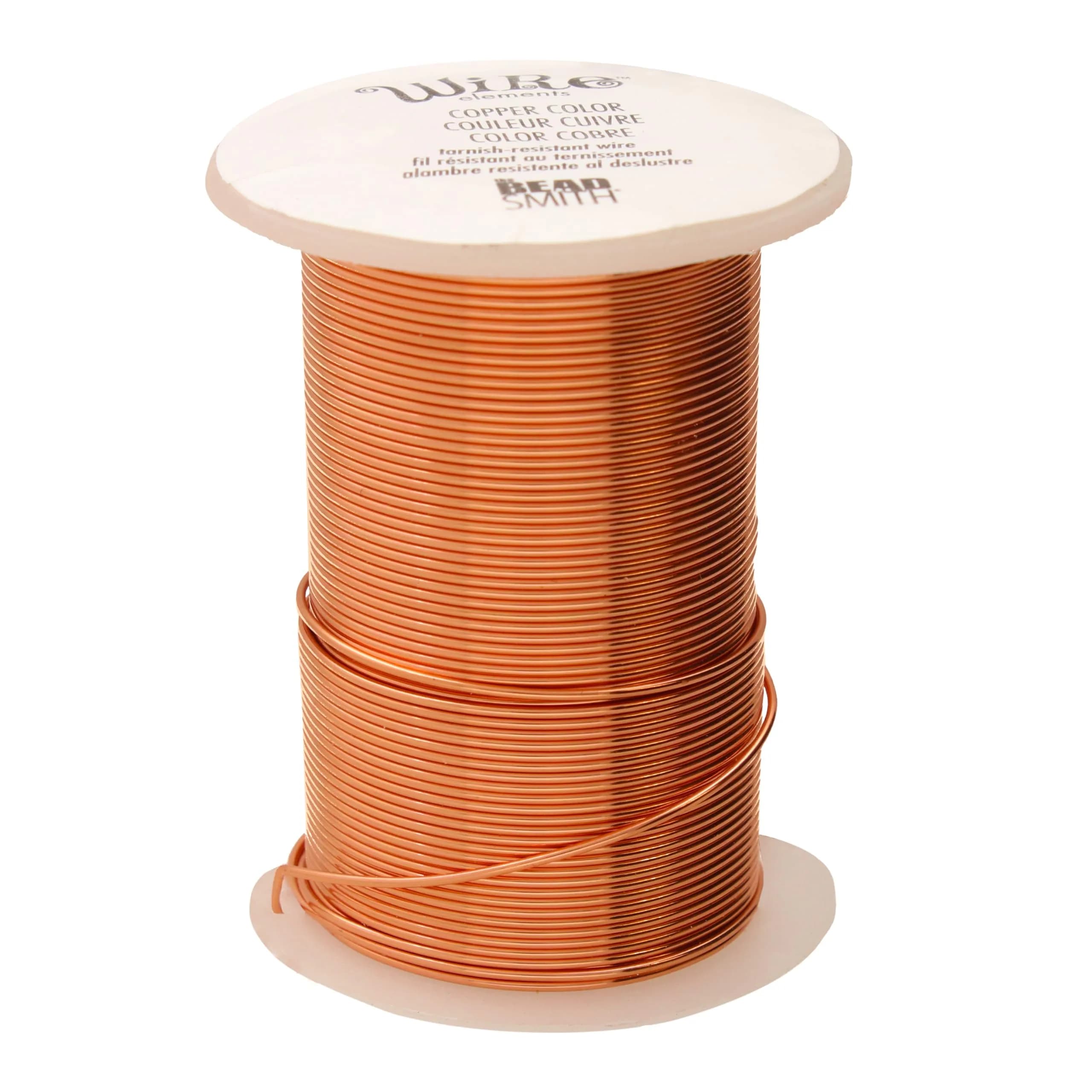 The Beadsmith Copper Jewelry Wire 16 Gauge (7.32 meters / 8 Yards) | Tarnish-Resistant for Crafts