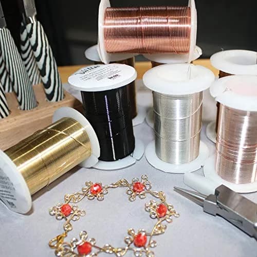 The Beadsmith Copper Jewelry Wire 28 Gauge Antique Copper 36.58m (40 Yd) | Tarnish-Resistant & Lead-Free thumbnail 5