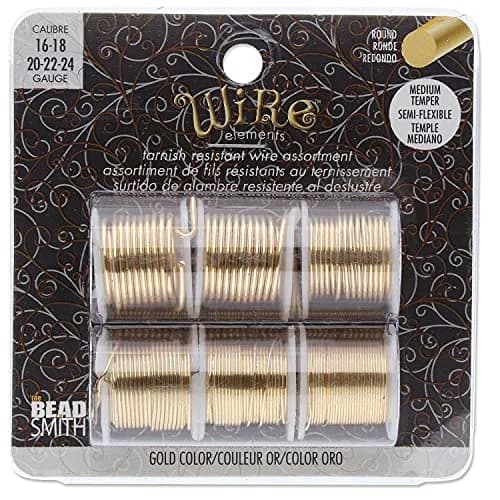 The Beadsmith Craft Wire Assortment Gold Color 16-24 Gauge | Tarnish-Resistant Copper Wire for Jewelry Making thumbnail 7