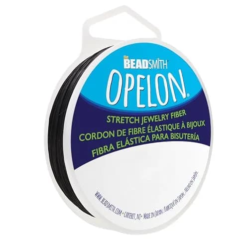 The Beadsmith Opelon Stretch Cord | 0.7 mm Flat Fibrous Jewelry String for Beading & Jewelry Making thumbnail 1