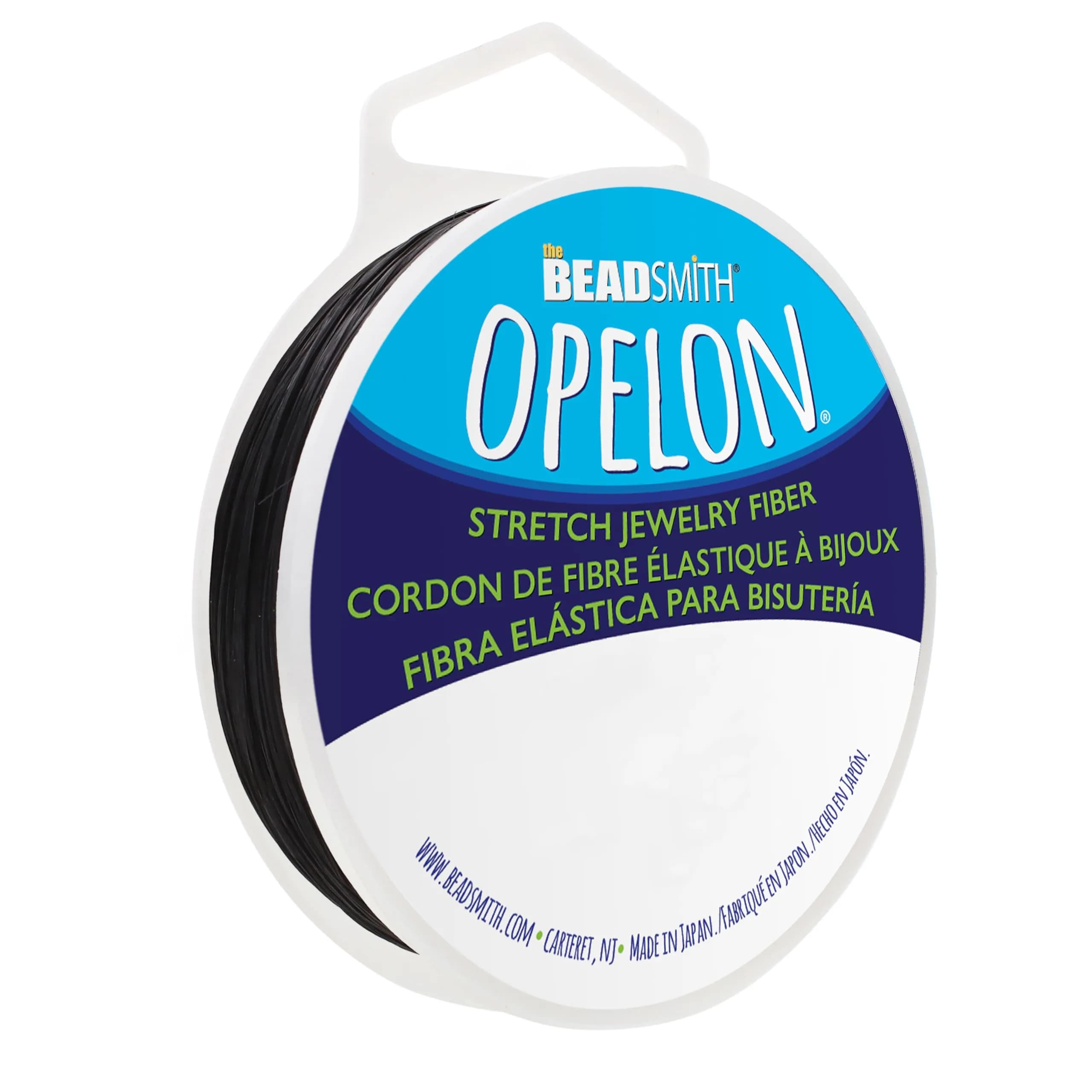 The Beadsmith Opelon Stretch Cord | 0.7 mm Flat Fibrous Jewelry String for Beading & Jewelry Making