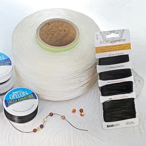 The Beadsmith Opelon Stretch Cord | 0.7 mm Flat Fibrous Jewelry String for Beading & Jewelry Making thumbnail 8