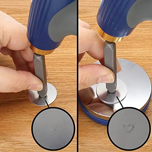 The Beadsmith Steel Bench Block – Metal Elements - Chrome Plated Mirror Finish - Soft Plastic Base to Reduce Noise & Rebound Force - Metal Bench Block for Jewelry & Stamping - 3” diameter, 3/4” high thumbnail 3