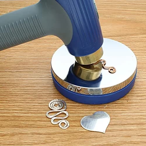 The Beadsmith EZ-Strike Hammer - Metal Elements Patent Protected Metal Working Hammer - Interchangeable Heads - 6.5” x 3.75” - Ergonomic Handle - Use for Stamping Jewelry, Leather & Wood thumbnail 6