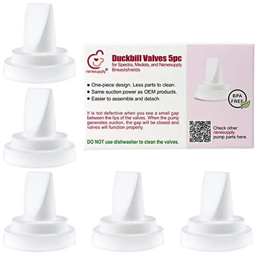 NENESUPPLY 5 pc Duckbill Valves for Medela & Spectra Breast Pumps | BPA-Free, DEHP-Free thumbnail 1