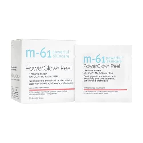 m-61 PowerGlow Peel Exfoliating Facial Peel 10 Treatments | 1-Minute, At-Home Skin Resurfacing thumbnail 1