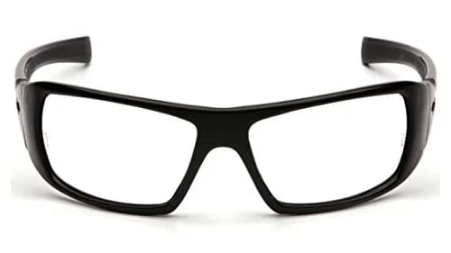 Pyramex Goliath Safety Glasses Black Frame Clear Anti-Fog Lens | ANSI Z87.1+ Certified thumbnail 2
