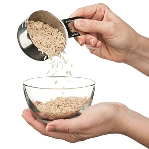 Hudson Essentials Stainless Steel Measuring Cups Set (6 Piece Set) | Durable, Dishwasher Safe, Nesting Design thumbnail 5