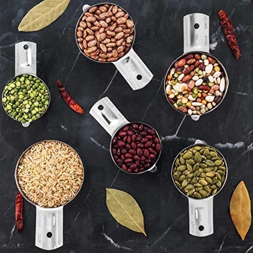 Hudson Essentials Stainless Steel Measuring Cups Set (6 Piece Set) | Durable, Dishwasher Safe, Nesting Design thumbnail 6