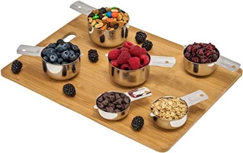 Hudson Essentials Stainless Steel Measuring Cups Set (6 Piece Set) | Durable, Dishwasher Safe, Nesting Design thumbnail 8