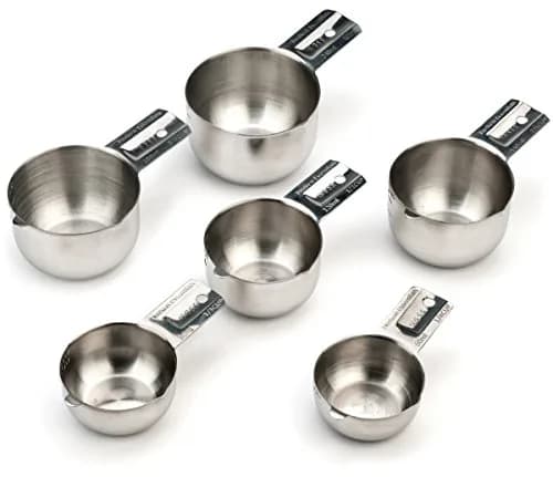 Hudson Essentials Stainless Steel Measuring Cups Set (6 Piece Set) | Durable, Dishwasher Safe, Nesting Design thumbnail 2