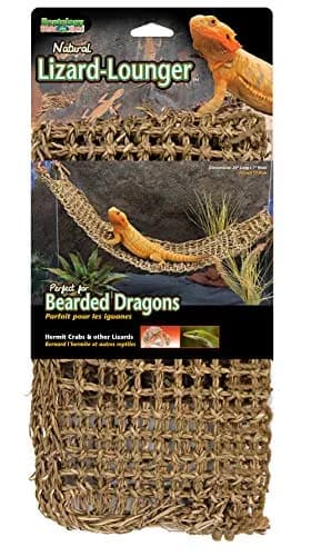 Penn-Plax Reptology Lizard Lounger Extra Large | Natural Seagrass Reptile Perch for Bearded Dragons, Geckos & More thumbnail 1