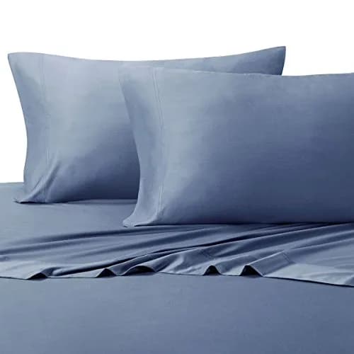 Royal Hotel Bedding King Viscose from Bamboo Cotton Blend Sheets Set, Periwinkle thumbnail 1