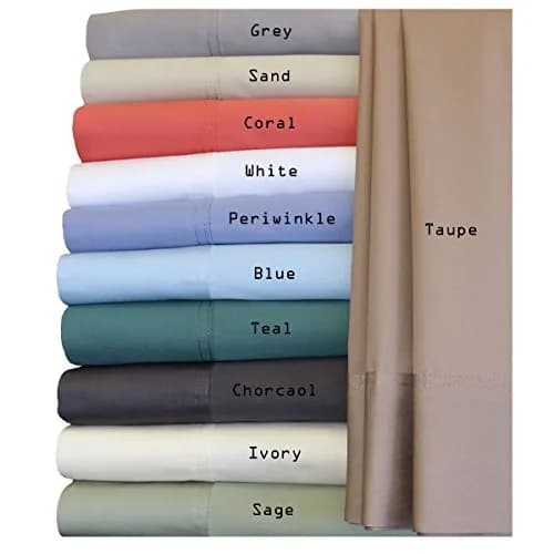 Royal Hotel Bedding King Viscose from Bamboo Cotton Blend Sheets Set, Periwinkle thumbnail 3