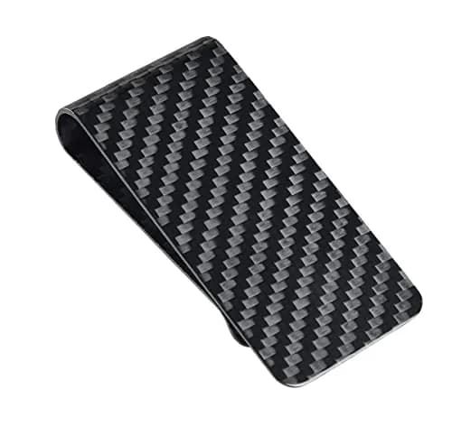 CL CARBONLIFE Carbon Fiber Money Clip Wallet 7cm x 3.8cm (2.8"x1.5") | RFID Blocking Slim Card Holder thumbnail 4