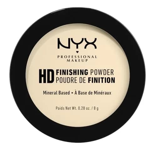 NYX PROFESSIONAL MAKEUP HD Finishing Powder, Pressed Setting Powder - Banana 7.94g (0.28 oz) | Camera-Ready Matte Finish thumbnail 3