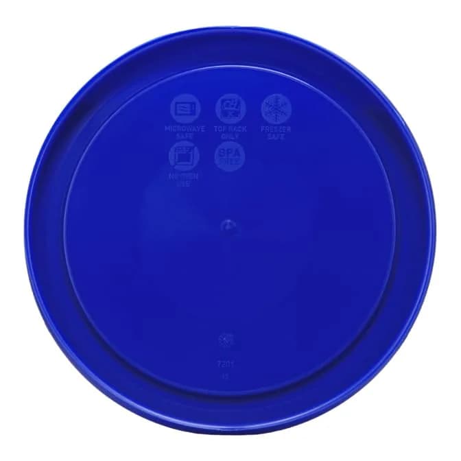 Pyrex 7201-PC 4-Cup Round Plastic Lids 950ml (2-Pack) | BPA-Free, Microwave Safe, Dishwasher Safe thumbnail 3