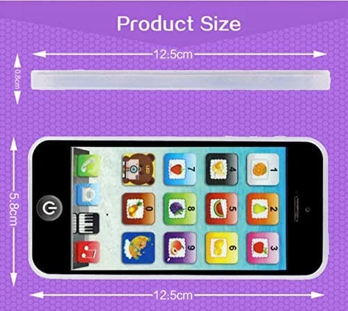 Cooplay White Smart Phone Toy Music Lullaby YPhone Touch Screen 12.5cm x 5.8cm | Educational music & language learning thumbnail 6